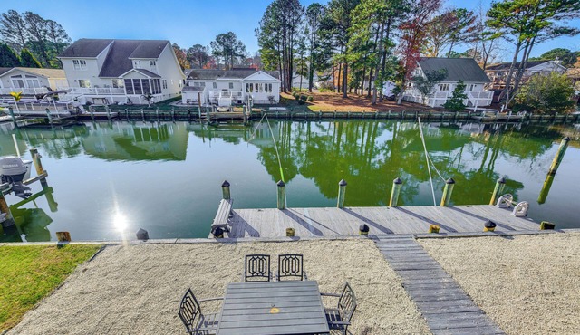 Furnished Deck! Waterfront Ocean Pines Home