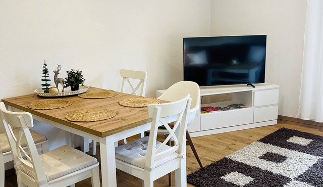 Gemütliche Maisonette Wohnung mit Terrasse und Balkon an der Romantischen Straße
