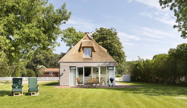 Gem under thatch with stove and sauna