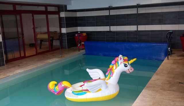 GITE LES AQUARELLES 1 BLEU - sea view heated indoor pool all year round