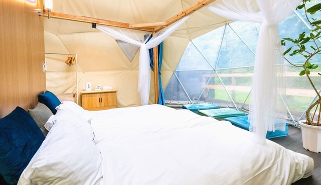 Glamping dome tent with toilet and semiopenair bath no meals plan/Ashigarakamigun Kanagawa