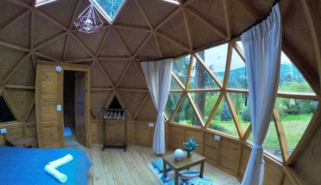 glamping with jacuzzi