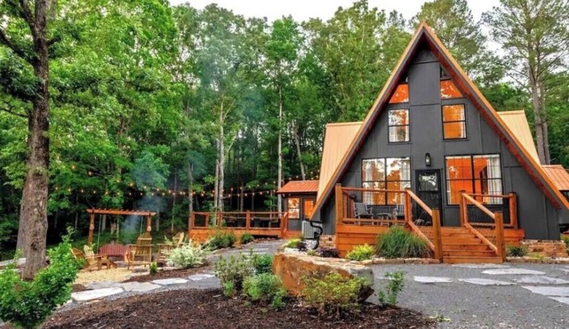 Gorgeous A Frame on 18 private acres.