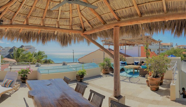 Gorgeous multi-level villa with pool, large rooftop terrace