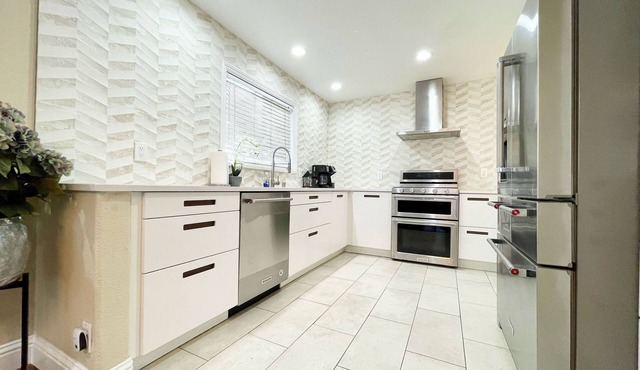 Gourmet Kitchen + Private Front Yard + Parking