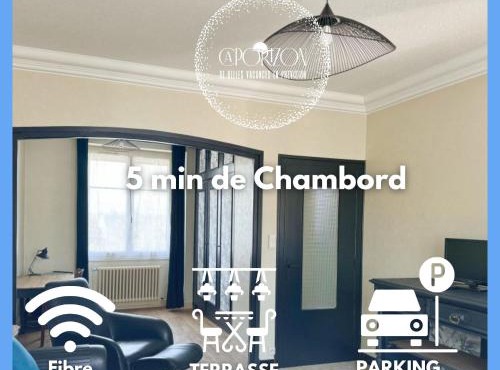 Grande Maison-5 min de Chambord-3 chambres-Loire à vélo 100 m- 10 min de Blois