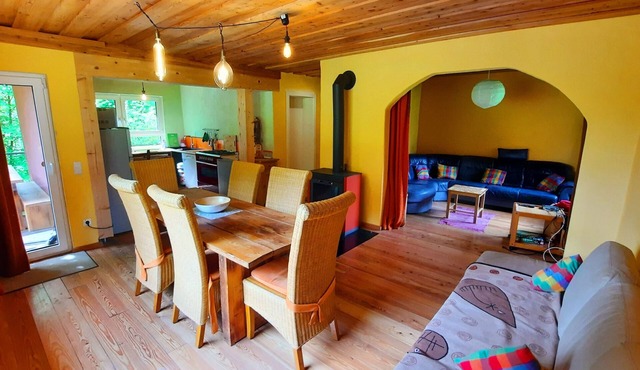 Great rust. Country house with a romantic garden and wood heating. Finland sauna