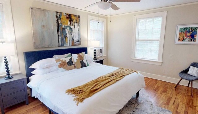 Great two bedroom apartment on the first floor in the heart of Cloverdale with screened porch.