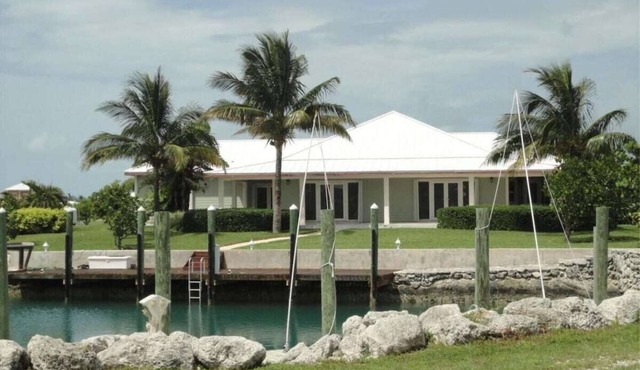 Green House With Dock in West End Bahamas Old Bahama Day