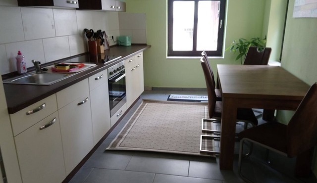 Green, quiet, modern and cozy furnished maisonette apartment with patio