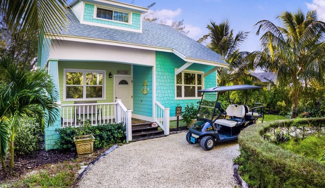 Green Turtle/Beach/Free GolfCart/Kayak/Umbrella/Chairs/Quiet Dead End