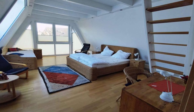 Große Ferienwohnung mit Dachterrasse in Mirow im Müritz-Nationalpark