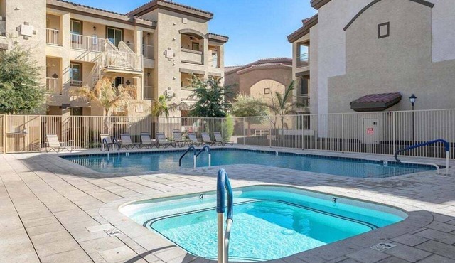 Ground Floor 3 BDR. Heated Comm Pool!