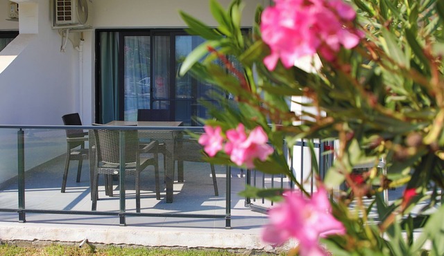 Ground Studio Apartment with Pool View in Iskele, Long Beach, Northern Cyprus