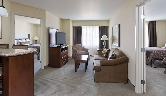 Group Getaway! TWO Comfortable 2BR Suites, Free Breakfast, Pet-friendly, Pool!