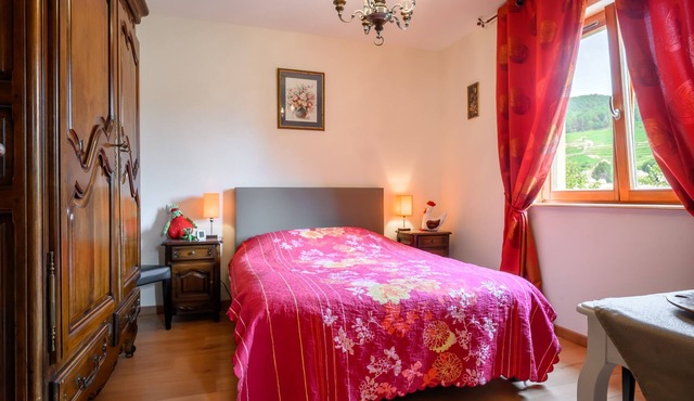 Guest Room “La Châtelaine - Pinot Blanc” with Mountain View, Shared Terrace & Wi-Fi