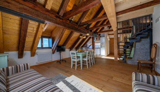 GuestHost - A comfortable 102 square meters apartment, perfect for seven people, located on the second floor of a historic building dating back to 1864 and renovated in 2025 while maintaining its historic atmosphere (NO elevator).The property is located