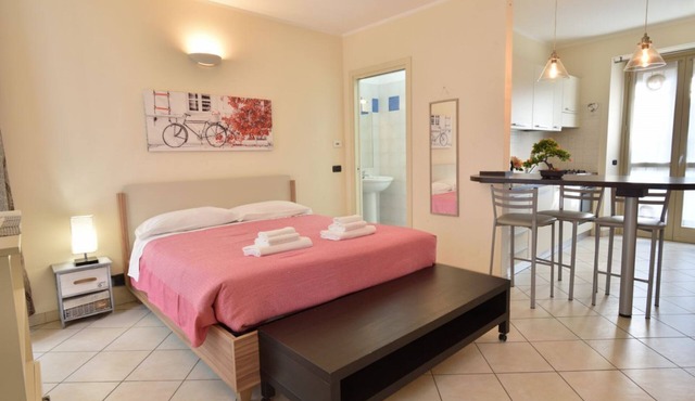 GuestHost - Modern studio apartment perfect for 3 people and equipped with every comfort is located a few meters from Piazza Statuto, from where the famous Via Garibaldi starts, a pedestrian street in the center of Turin. In 10 minutes on foot you can al