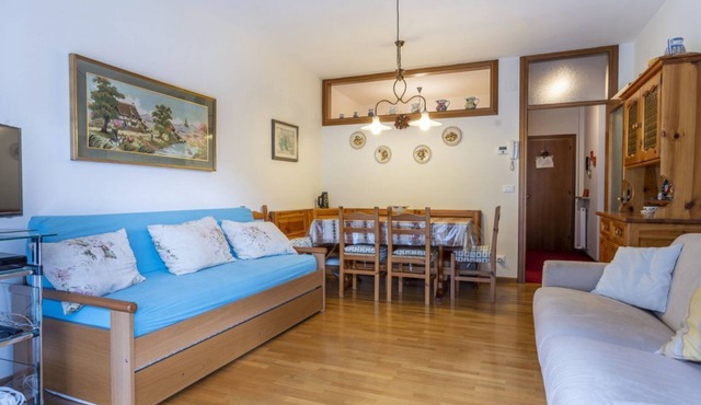 GuestHost - Typical vintage flat with terrace (overlooking the Julian Alps!) That can accommodate up to 4 people, located in a quiet area with common garden a stone's throw from the center of Tarvisio. Thanks to its strategic position, from the apartment