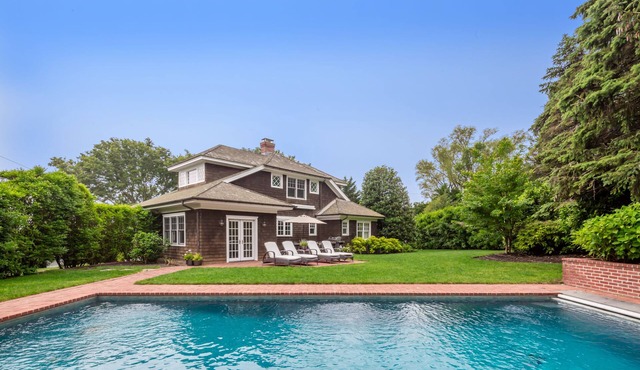 Hamptons Shingle Style Compound with Pool and Guest House