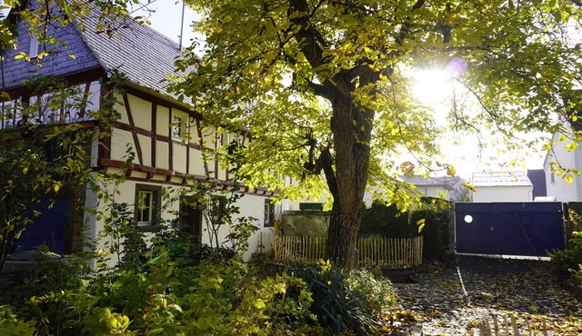 Hedwig's Hexenhäuschen - romantic half-timbered house with large courtyard