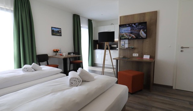 Helles Appartement (25qm) mit Balkon und kostenlosem WLAN