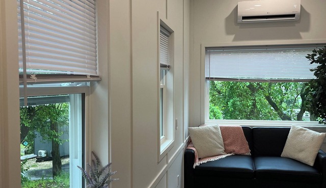 High end tiny home for a one of a kind stay with a peaceful view