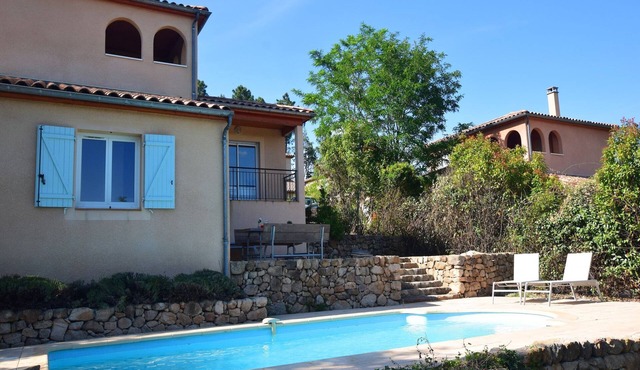 Hillside Villa with Pool, Joyeuse