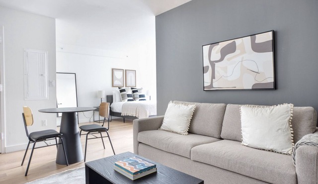 Hip Back Bay Studio w/W/D, Gym & Roof, nr Copley Sq, by Blueground