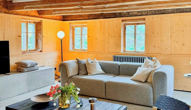 Historic timber house in Zittau Mountains