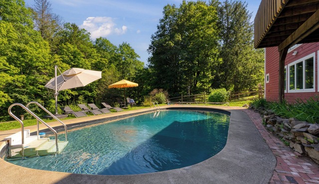 Historic Barn Retreat w/Pool & Pond Views | Longview Pond Lodge by AvantStay