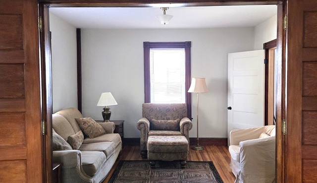 Historic downtown house. Unscented products and sustainability practices.