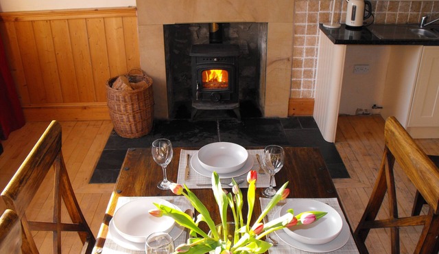 Historic, homely village retreat with log fires, in stunning Borders. Sleeps 4/6