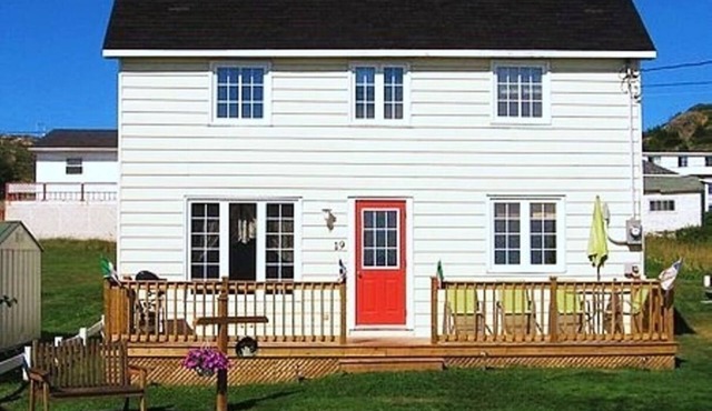 Historic Saltbox House overlooking the ocean.