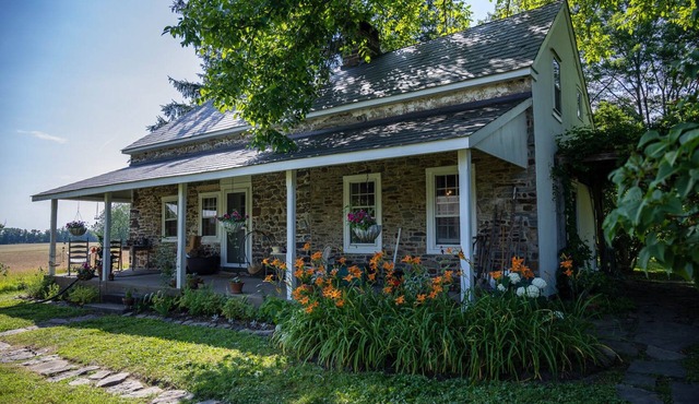Historic Stone Farmhouse w/Pool and Wood-Fired Hot Tub on 13-acre Property