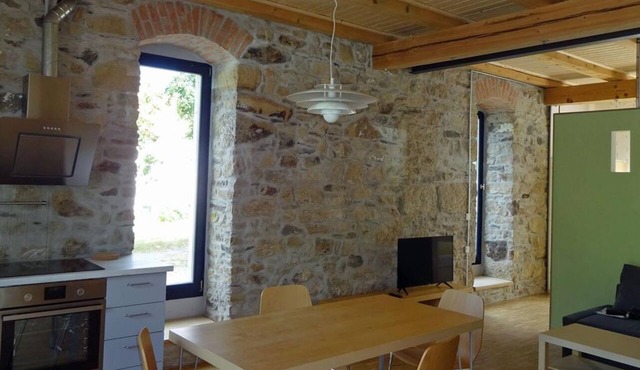 Holiday apartment "Alter Schafstall", bedsitter - Alte Scheune Rietzschelhof
