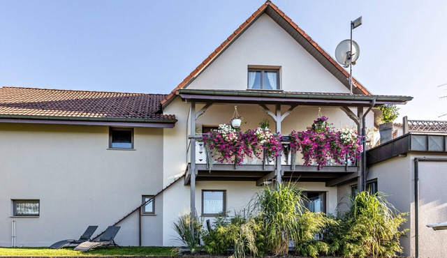 Holiday Apartment "Panoramablick" with Private Terrace, Shared Garden & Wi-Fi