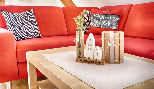 Holiday Apartment 'Sternenblick, 61 sqm' with Shared Terrace, Shared Garden and Wi-Fi