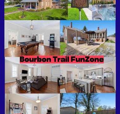 Holiday Bourbon Trail Family FUN-ZONE! Hottub! Arcade Games! Pool Table! Locally Owned Historic Pope House! 3900sqft! Right Outside of Bardstown!