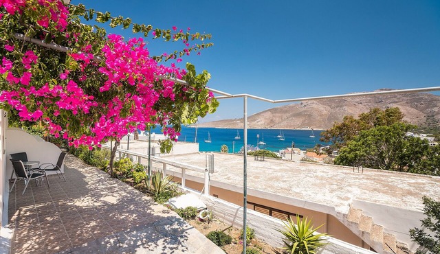 Holiday Home 'Panorama Tilos Apt B' with Sea View, Wi-Fi and Air Conditioning