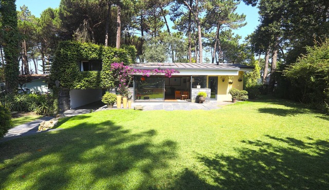 Holiday home, situated in the pinewood, 10 minutes walk from the beach.