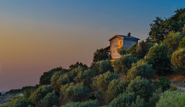 Holiday house in the middle of an olive plantation with fantastic sea view