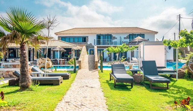 Holiday Studio 'Mirage Arillas Maisonette A' next to Beach with Balcony, Shared Pool & Wi-Fi