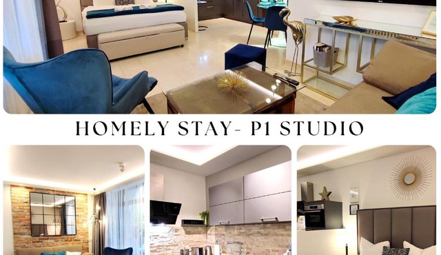 HOMELY STAY Studio P1 - Elegant Self-Check-in Studio-Apartment in Munich -with Kitchen and Washing Machine