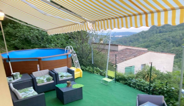 Homerez - Villa for 6 ppl. with swimming-pool, garden and terrace at Bargemon