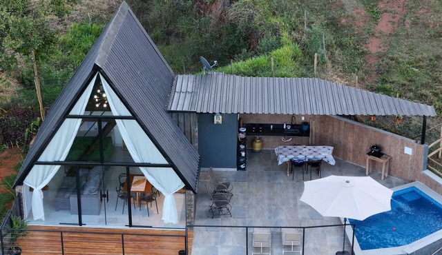 HORIZONTE CHALET - Cozy A-frame chalet in Rio Piracicaba (MG)