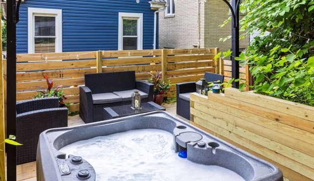 ★HostWise Stays★ Private Hot Tub | King beds |1 Block from Butler!