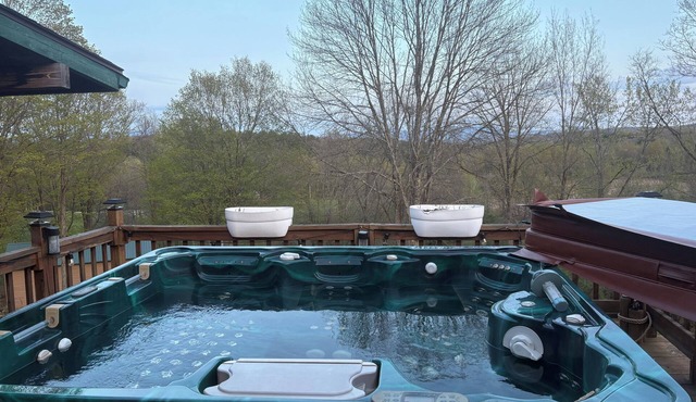 Hot Tub - Game Room - Pool Table - Kids Play Area - 2 bedroom Cabin -4 Acre Farm
