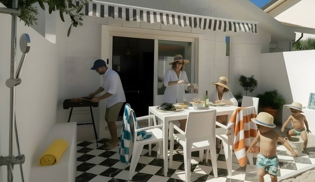 House 30m from Mindelo Beach, Private Terrace and Wi-Fi