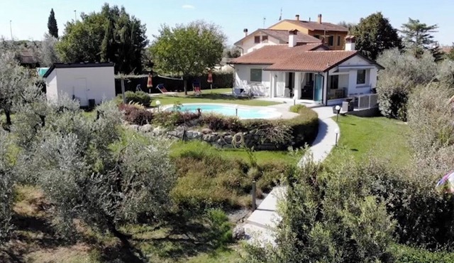 House in modern style with swimming-pool